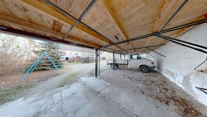 Nordwest-Ansicht Carport