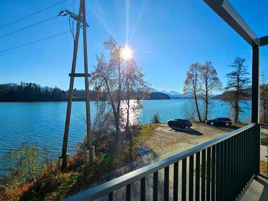 Blick vom neuen Balkon