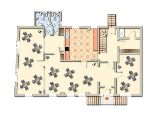 Gasthaus, möbliert (EG)