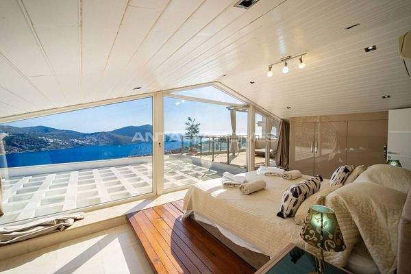Sea View House with Private Pool in Kalkan Kas