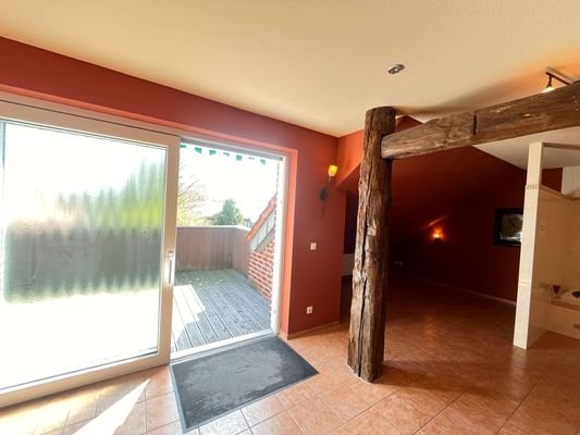 Badezimmer mit Zugang Balkon