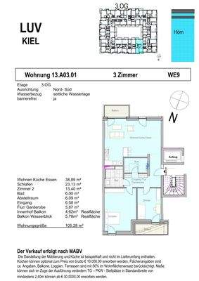 Grundriss WE 09 Baufeld XIII