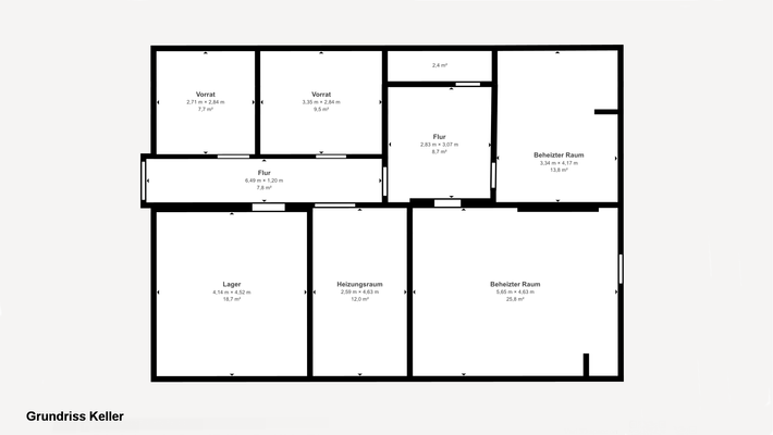 Grundriss Keller