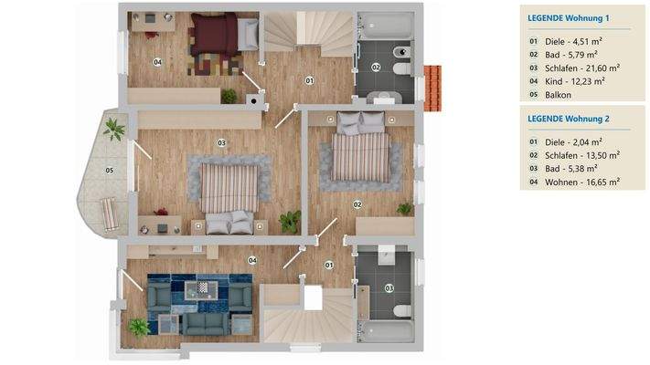 Grundriss Obergeschoss