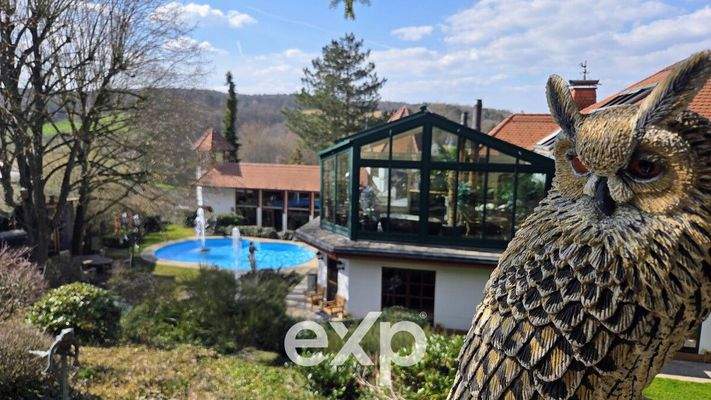 Blick vom oberen Teil des Grundstücks