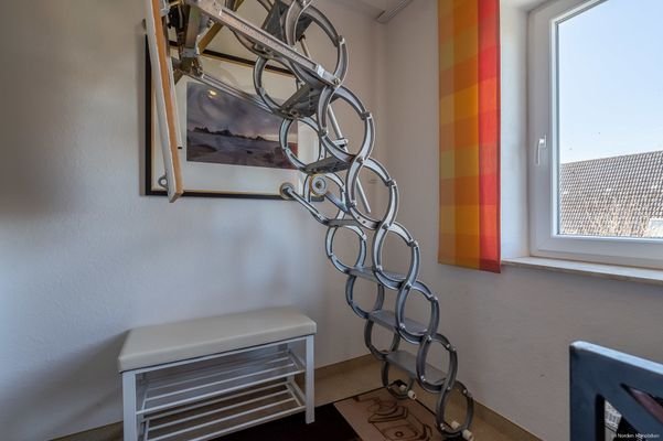 elektrische Einschubtreppe zum Spitzboden