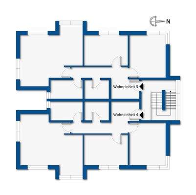 Grundrissskizze Obergeschoss