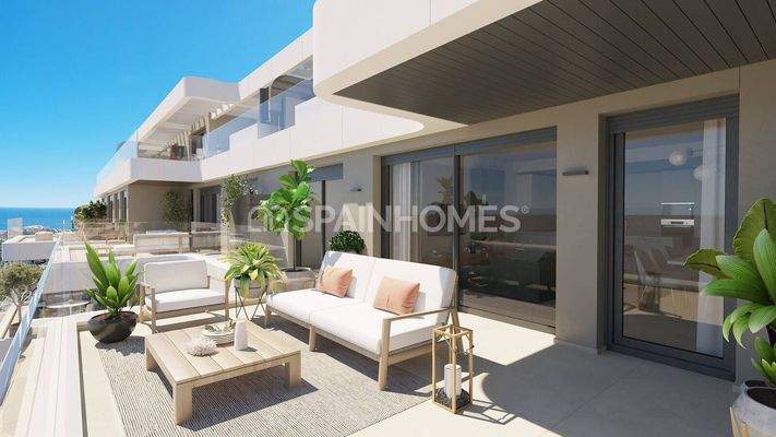 Sea View Apartments with Generous Terraces in Mijas