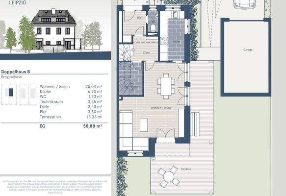 Doppelhaus B Erdgeschoss
