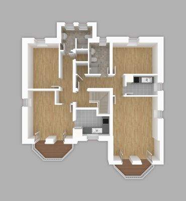 3D Grundriss Obergeschoss