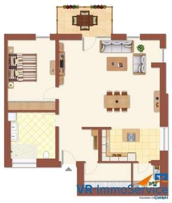 Grundriss 2-Zimmer-Wohnung