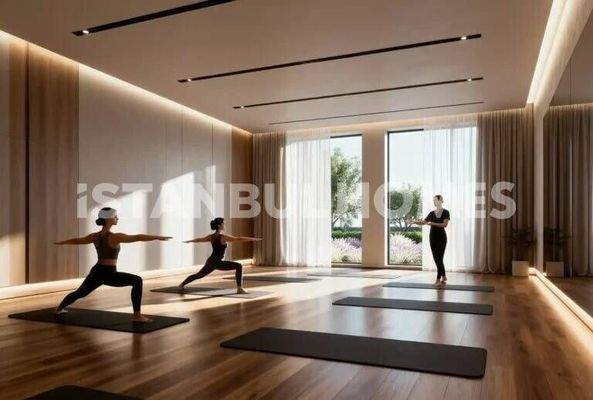 Forest-View Apartments in a Prestigious Complex in Istanbul Sariyer