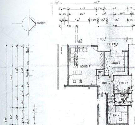 Grundriss mit Maßen