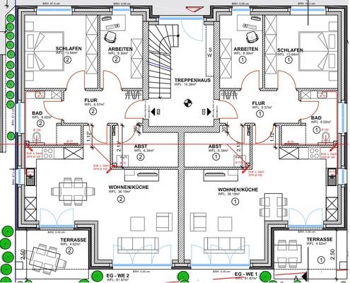 Grundriss EG Haus A