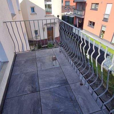 ... der Balkon im 2.OG