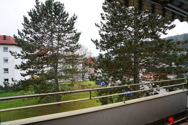 Blick vom Balkon