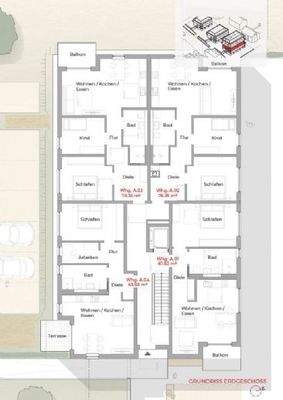 Grundriss Haus A - EG