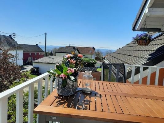 Balkon Blick nach Westen