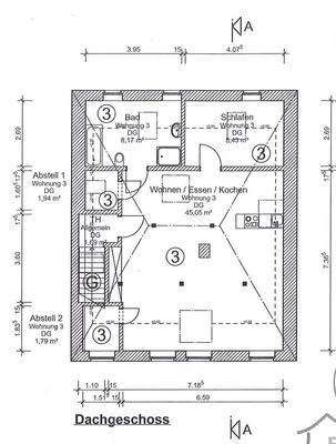 Grundriss Dachgeschoss 