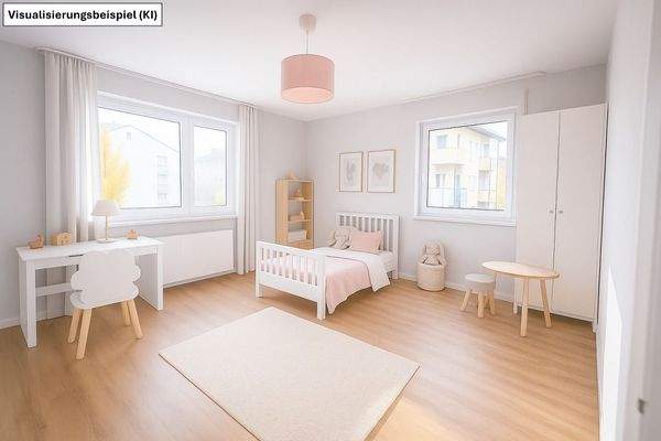 Visualisierung einer möglichen Kinderzimmereinrichtung
