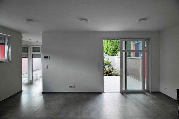 Wohnen mit Sicht auf Terrasse