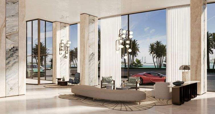 Repräsentativ gestaltete Lobby 