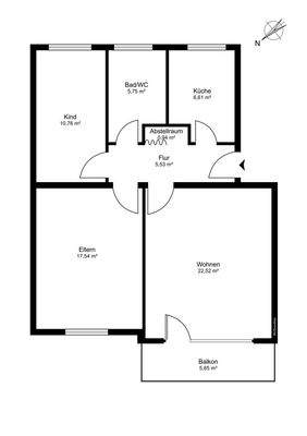 1.OG 3-Zimmer-Wohnung