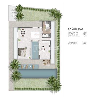 House with a Garden and a Pool Close to the Sea in İzmir Çeşme