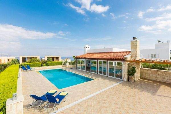 Kreta, Plaka: Einzigartige Villa mit herrlicher Aussicht zu verkaufen