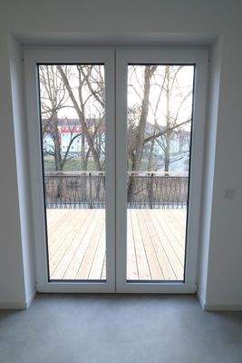 Blick vom Essbereich / Wohnzimmer / Küche