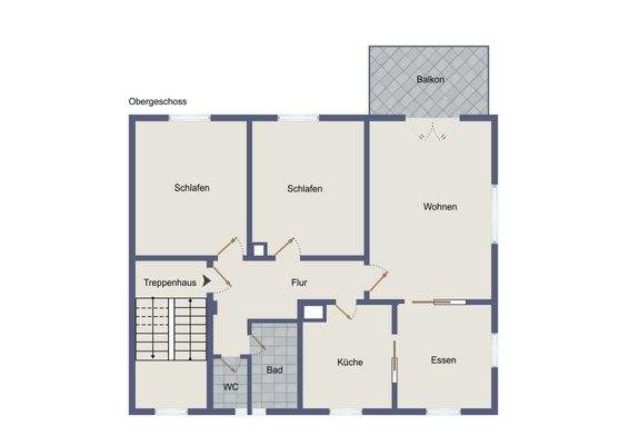 Grundriss-Illustration OG