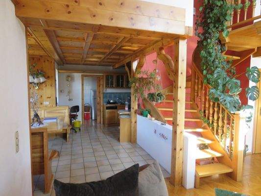 Küche - Essen - Galerietreppe 