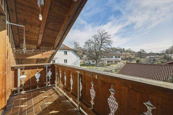 Der Ostbalkon im Dachgeschoss