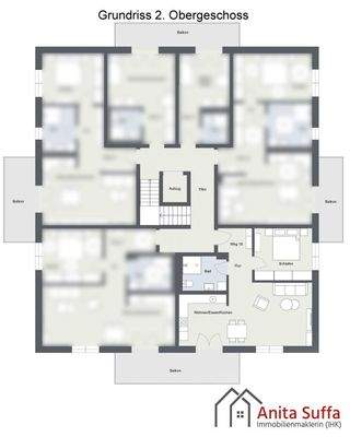 Grundriss 2. OG WE16