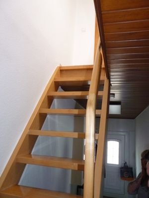 Treppe zum Obergeschoss