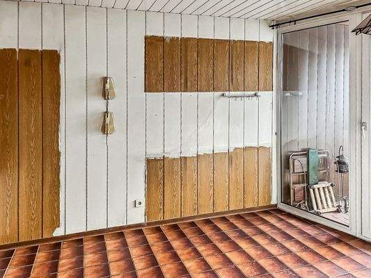 Küche mit Loggiazugang