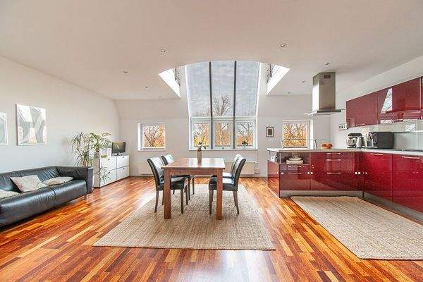 Wohn-, Koch- und Essbereich