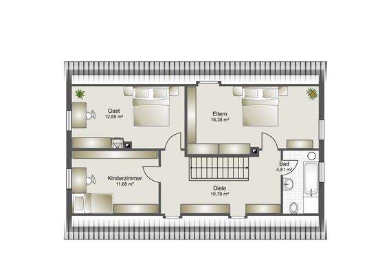 Grundriss Dachgeschoss