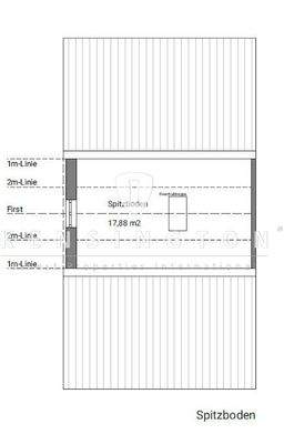 Grundriss Spitzboden