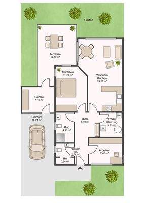 Grundriss -rechte-Haushälfte-