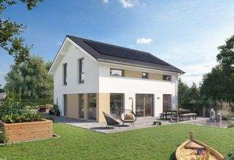 Modernes Haus mit Garten