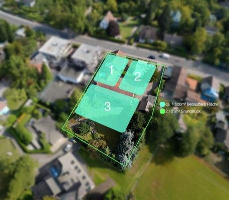 Grundstück Aufteilung