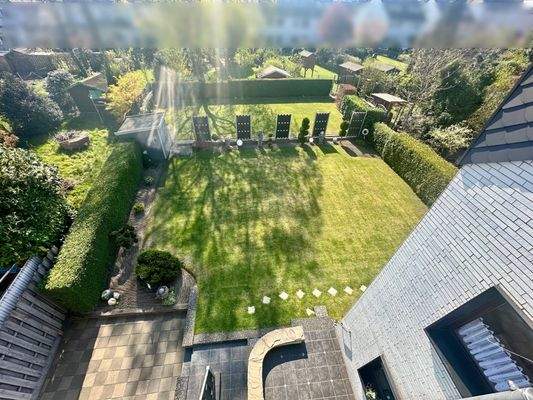 Gartenansicht von oben