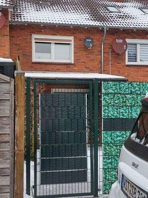 Stellplatz mit Zugang zum Garten