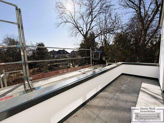 Blick auf den Süd-Balkon