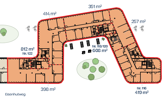verfügbare Flächen