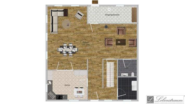 Variante-Grundriss. (nicht maßstabsgetreu)