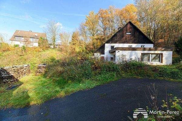 Blick aufs Baugrunstück