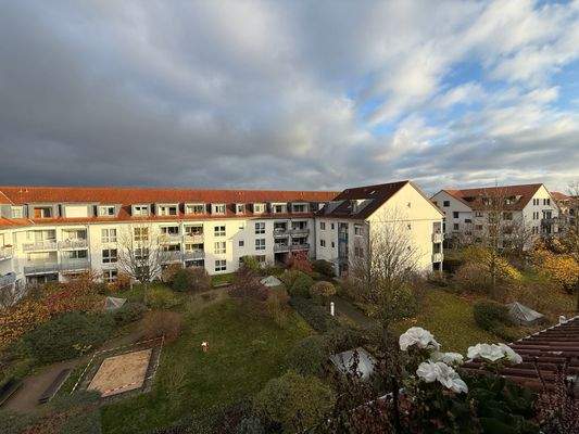 Aussicht Balkon Innenhof