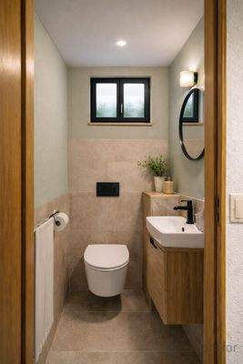 Designvorschlag (KI optimiert) Gäste-WC